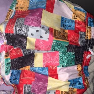 rainbow colored shorts many different patterns.let me know if you want to but dm